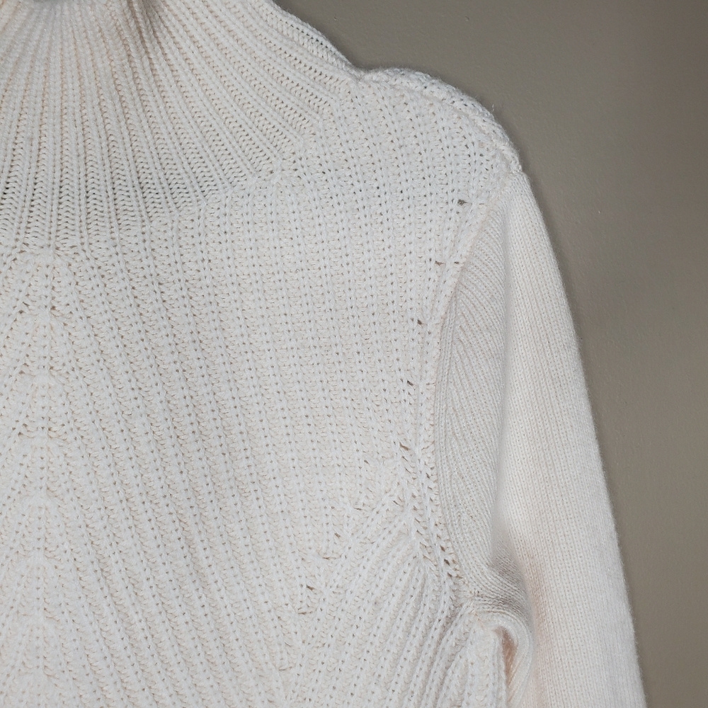 Veronica Beard Rama Sweater in Ivory Cashmere Wool - Picture 6 of 14